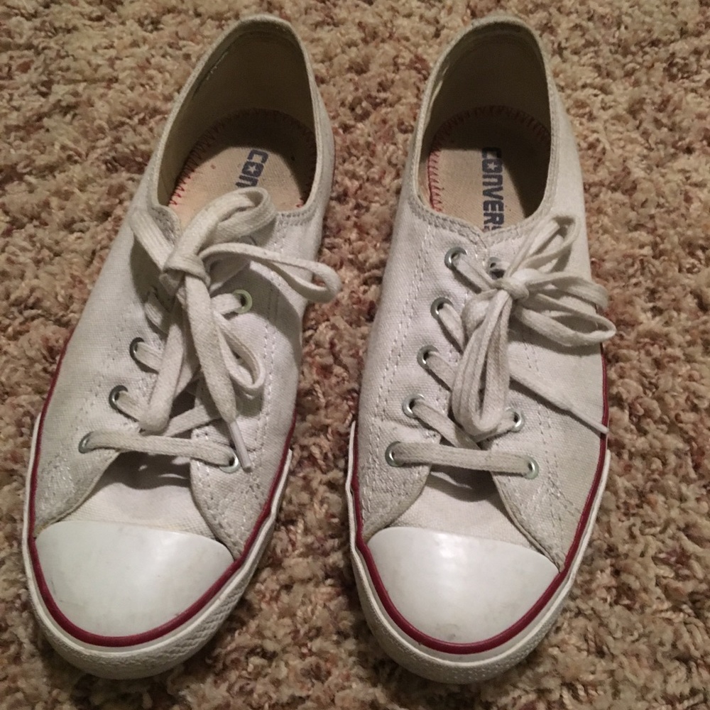 Converse white shoes